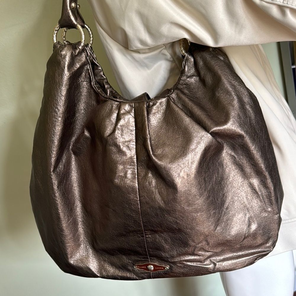 ELLIOT LUCA Metallic Bronze Shoulder Bag - Picture 3 of 16